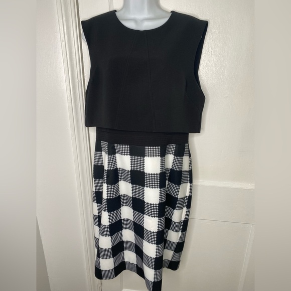 TOCCIN (NY) NWT Black and White Checkered Dress - Picture 1 of 14